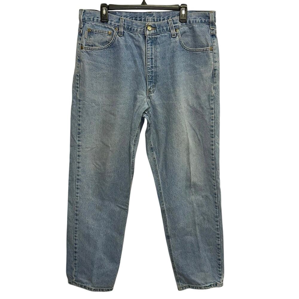 Carhartt Relaxed Fit Jeans‎ 38x32 Light Wash Denim Workwear Straight Leg